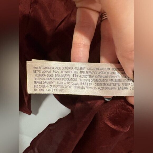 🌟MASSIMO DUTTI 🌟 Mulberry Silk Blouse - Picture 8 of 8